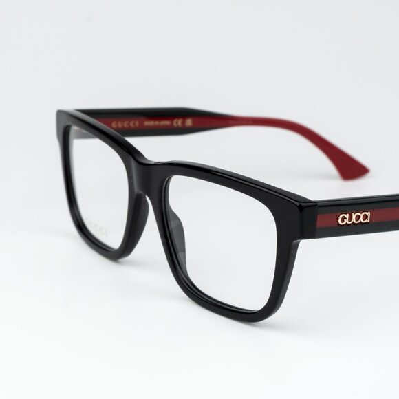 Gucci Women Eyeglasses Black Green Square GG1870O 005 NEW AUTHENTIC - Picture 4 of 10